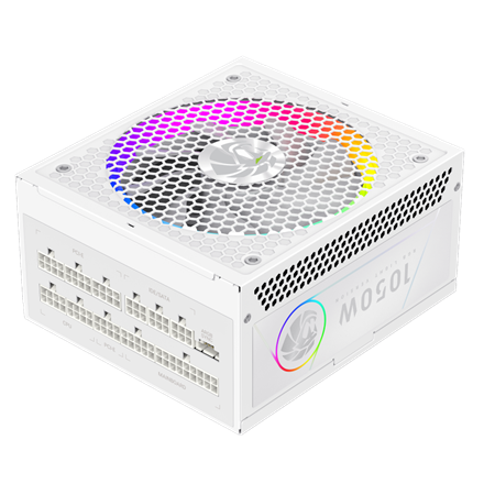 Gamemax PSU | RGB 1050G WH | 1050 W | Gold | White | Full Modular