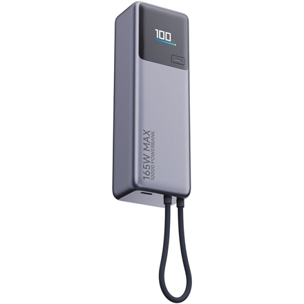 Xiaomi 165W Power Bank (Integrated Cable) | 10000 mAh | USB-C | Gray