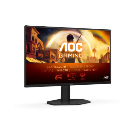 AOC | 25G42E | 25 " | IPS | FHD | 16:9 | 180 Hz | 1 ms | 1920 x 1080 pixels | 300 cd/m² | HDMI ports quantity 1 | Black