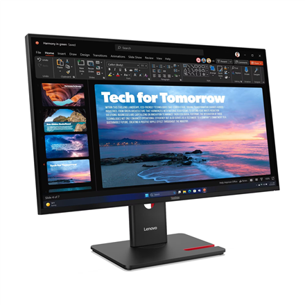 Lenovo | ThinkVision | T27QD-40 | 27 " | IPS | 16:9 | 120 Hz | 4 ms | 2560 x 1440 pixels | 350 cd/m² | HDMI ports quantity 1 | Eclipse black | Warranty 36 month(s)