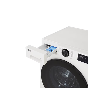 LG Washing machine | F4X5011TWB | Energy efficiency class A | Front loading | Washing capacity 11 kg | 1400 RPM | Depth 57 cm | Width 60 cm | Display | LED | Steam function | Direct drive | Wi-Fi | White