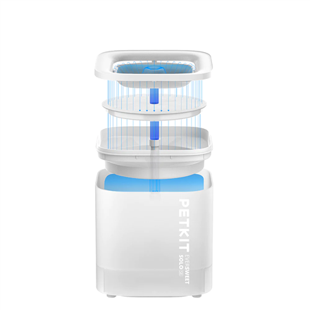 PETKIT | Smart Pet Drinking Fountain | Eversweet Solo | Capacity 1.8 L | Filtering | Material Plastic | White