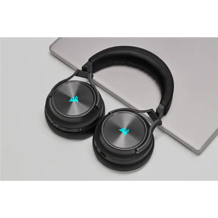 Corsair | High-Fidelity Gaming Headset | VIRTUOSO RGB WIRELESS XT | Wireless/Wired | Over-Ear | Black | Wireless