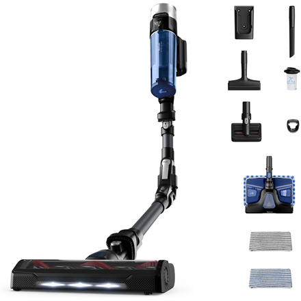 TEFAL Vacuum Cleaner | TY20C7 X-force Flex Aqua | Cordless operating | 250 W | Black/Blue