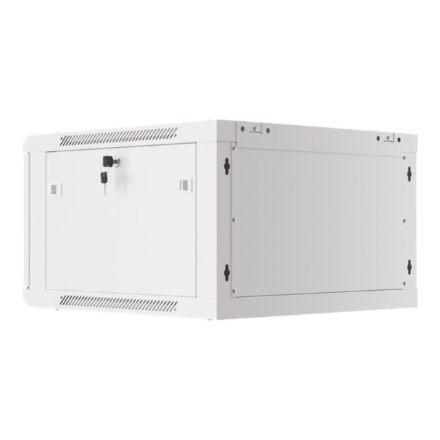 Lanberg | Rack cabinet 19" wall-mount 12U/600x450 for self-assembly with metal door (flat pack) | WF01-6412-00S | Grey