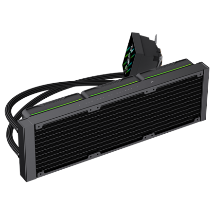 Gamemax CPU Liquid Cooler | HAILSTORM 360 LCD BK | Black