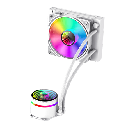 Gamemax CPU Liquid Cooler | ICEBURG 120 WT | White