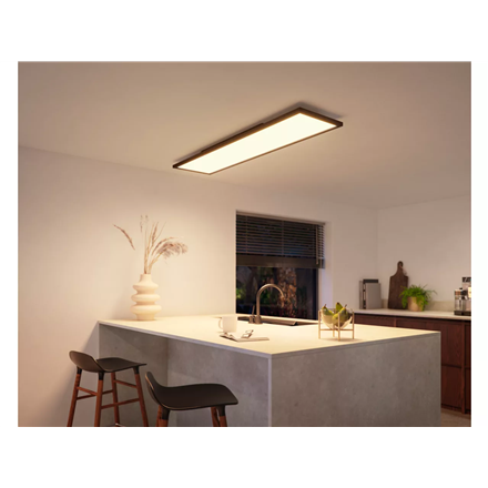 Philips Hue Aurelle rectangular panel light, Black, 120 x 30 cm | 2200-6500 Hue White Ambiance