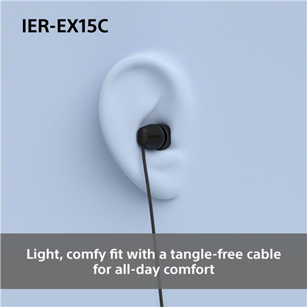 Sony Earbuds | IER‑EX15C | Wired | In-ear | Microphone | Pink