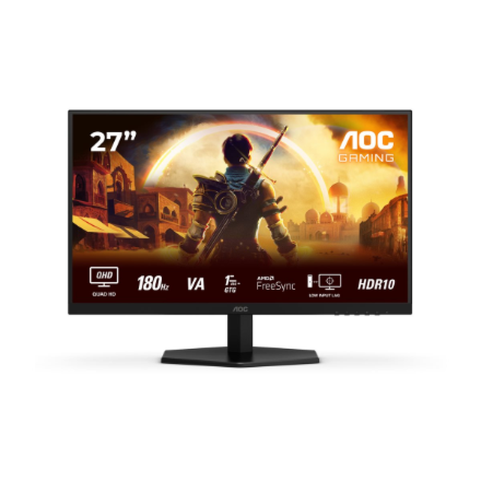 AOC | Q27G42XNE | 27 " | VA | QHD | 16:9 | 180 Hz | 1 ms | 2560 x 1440 pixels | 300 cd/m² | HDMI ports quantity 2 | Black