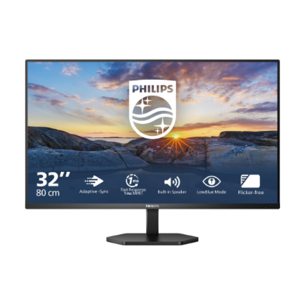Philips | 32E1N3100LA/00 | 32 " | VA | 16:9 | 75 Hz | 4 ms | 1920 x 1080 pixels | 300 cd/m² | HDMI ports quantity 1 | Black