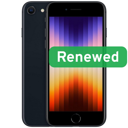 Apple Renewed Grade C | Apple iPhone SE (2022) | Midnight | 4.7 " | Retina IPS | 64 GB | 5G | iOS