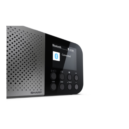 Sharp OSAKA Pocket/Handheld Portable Digital Radio | DR-P520(GY) | Bluetooth