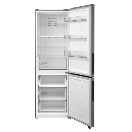 Midea Refrigerator | MDRB548MME46 | Energy efficiency class E | Free standing | Combi | Height 186 cm | No Frost system | Fridge net capacity 271 L | Freezer net capacity 130 L | 35 dB | Grey