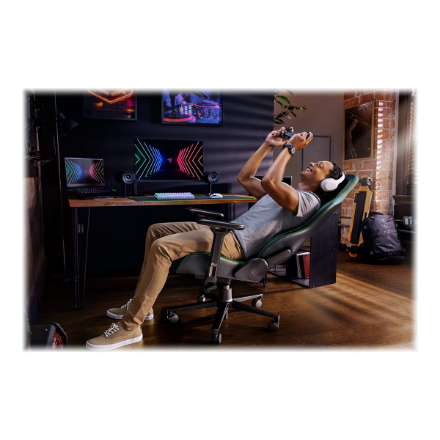 Razer Ergonomic Gaming Chair Enki EPU Synthetic Leather; Steel; Aluminium | Black/Green