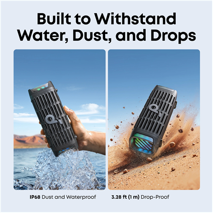 Anker Soundcore Speaker | Boom 3i | 50 W | Waterproof | Bluetooth | Black | Portable | Wireless connection