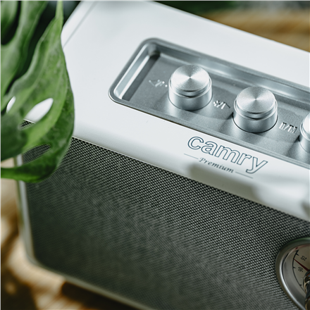 Camry | Speaker with radio | CR 1902 W | White | Wireless connection