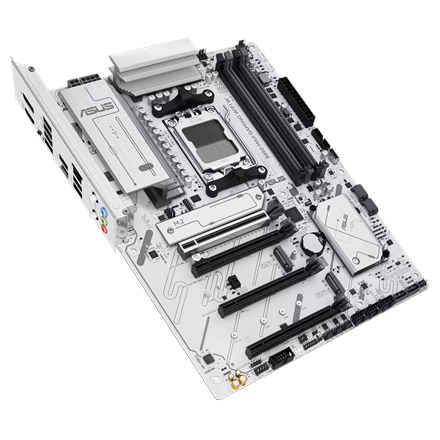 Asus B850 MAX GAMING WIFI W | Processor family AMD | Processor socket AM5 | DDR5 | Supported hard disk drive interfaces SATA, M.2 | Number of SATA connectors 4