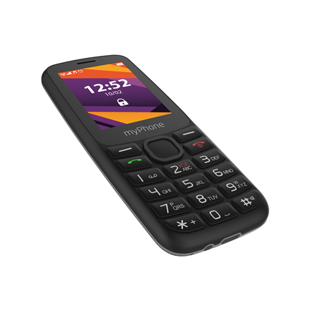 myPhone 6410 LTE | Black | 2.4 " | TFT | 64 MB | 128 MB | Dual SIM | Nano SIM | USB version Type-C | Built-in camera | Main camera resolution 0.3 MP | 1400 mAh