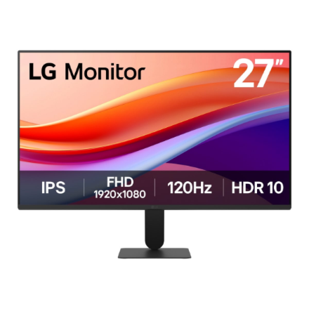 LG | 27U41YA-B | 27 " | IPS | FHD | 16:9 | 120 Hz | 5 ms | 1920 x 1080 pixels | 220 cd/m² | HDMI ports quantity 1 | Black