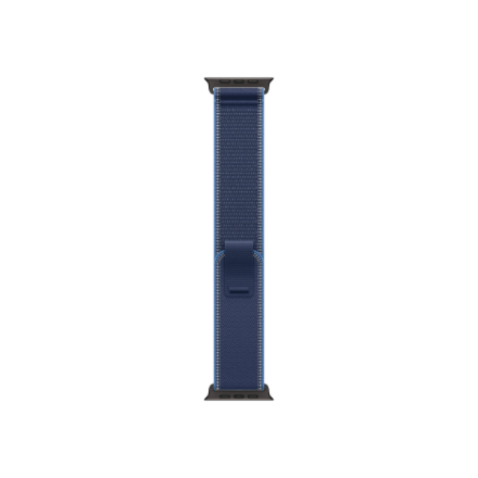 Apple 49mm Blue/Bright Blue Trail Loop - M/L - Black Titanium Finish | Apple