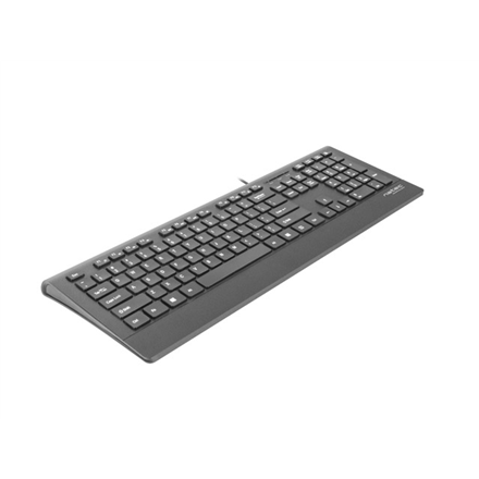 Natec Keyboard, Barracuda, US Layout, Slim | Natec | Keyboard | Barracuda | Standard | Wired | US | Black