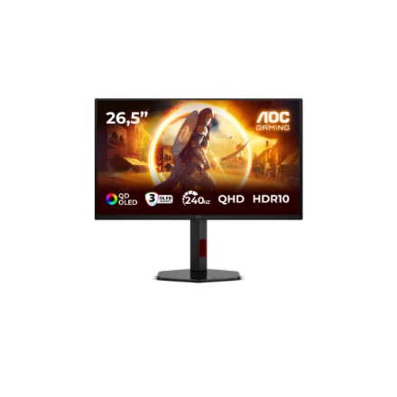 AOC | Q27G4ZDR | 27 " | QD-OLED | QHD | 16:9 | 240 Hz | 0.03 ms | 2560 x 1440 pixels | 400 cd/m² | HDMI ports quantity 2 | Black