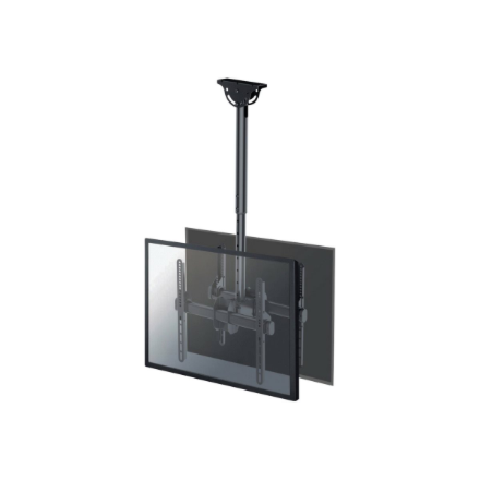 Neomounts NM-C440DBLACK Dual monitor/TV mount ceiling | Adjustable Height, Rotate, Tilt, Swivel | 32-60 " | Maximum weight (capacity) 45 kg | Black