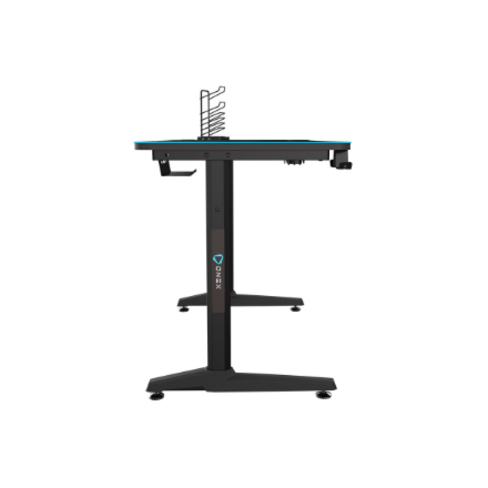 Onex | Gaming Desk w/Cup holder, headset hook, Gamepad holder, Full coverage mouse pad | GD1200H | Black