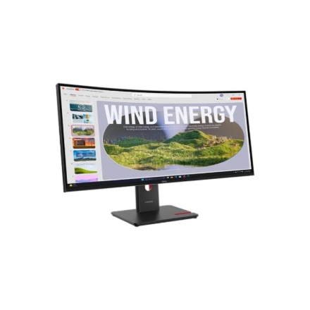 Lenovo | ThinkVision | T34WD-40 | 34 " | VA | 21:9 | 120 Hz | 4 ms | 3440 x 1440 pixels | 300 cd/m² | HDMI ports quantity 1 | Eclipse black | Warranty 36 month(s)