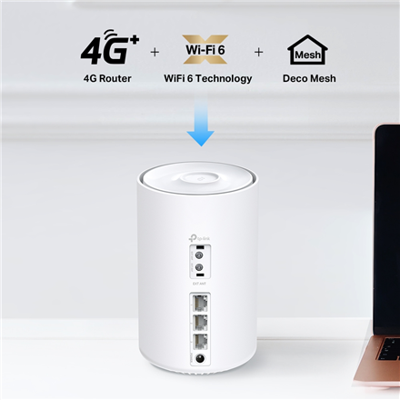 TP-LINK Deco X10-4G(1-pack) 4G+ AX1500 Whole Home Mesh Wi-Fi 6 Router | TP-LINK 4G+ AX1500 Whole Home Mesh Wi-Fi 6 Router | Deco X10-4G (1-pack) | 802.11ax | 1201 Mbit/s | Mesh Support No | MU-MiMO No | No mobile broadband