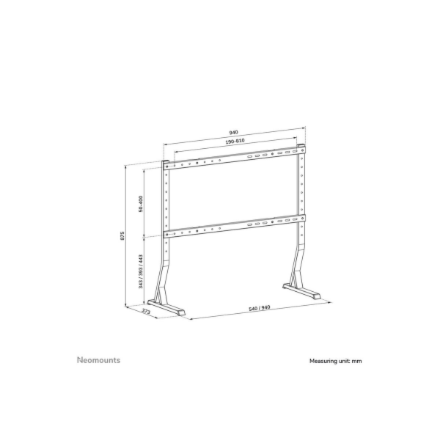 Neomounts Desk Mount | DS45-430BL18 TV stand | Adjustable Height | 45-90 " | Maximum weight (capacity) 60 kg | Black