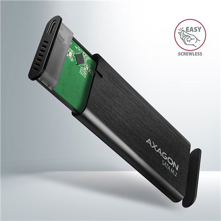 AXAGON External USB-C 3.2 Gen 2 metal box for M.2 SATA SSD disks | EEM2-SBC