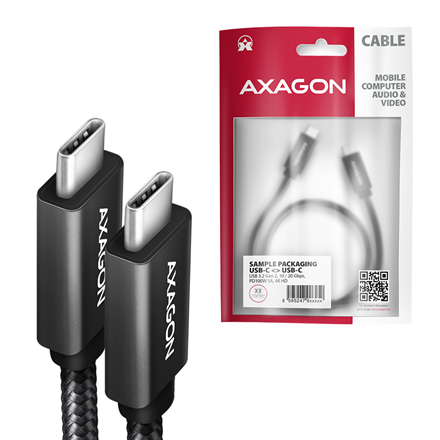 AXAGON | Data and charging USB 2.0 cable | BUCM32-CM20AB | USB Type-C to USB Type-C