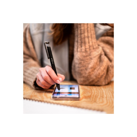 Fixed | Pen With Stylus and Stand | 3 in 1 | Pencil | Stylus for capacitive displays; Stand for phones and tablets | Black