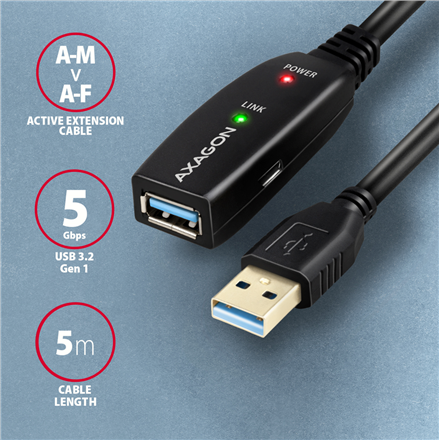 AXAGON | Active extension USB 3.2, 5 m | ADR-305