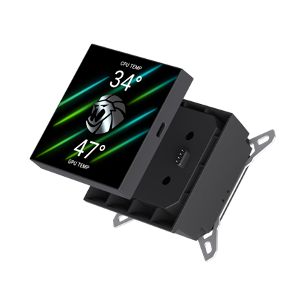 Gamemax CPU Liquid Cooler | GLACIER 240 LCD BK | Black