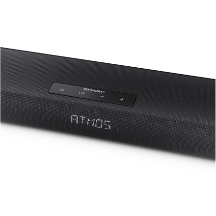 Sharp 2.1ch Ultra-slim Dolby Atmos/DTS Virtual: X Soundbar with Wireless Subwoofer | HT-SBW320 | 360 W | Bluetooth | Black | Wireless connection