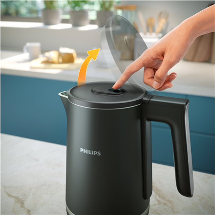 Philips Kettle | HD9395/90 | Electric | 2200 W | 1.7 L | Plastic/Stainless Steel | 360° rotational base | Black