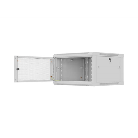 Lanberg Wall mounted installation cabinet 19" 9U 600X600 | WF01-6606-23S | Grey