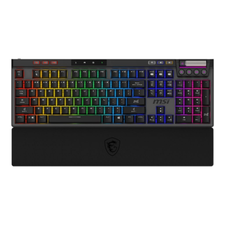 MSI STRIKE PRO WIRELESS | Gaming keyboard | Wireless | US | Kailh Midnight Pro Silent Tactile | Black