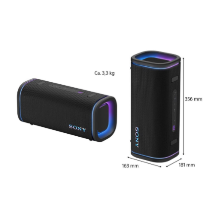 Sony | Speaker | Waterproof | Bluetooth | Black | Portable | ULT FIELD 5 dB | Wireless connection
