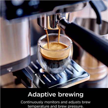 NINJA | Luxe Cafe Essential Espresso Machine | ES501EU | Pump pressure 9 bar | Built-in milk frother | Semi-automatic | Black