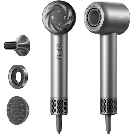 Dreame | Hair dryer | Glory Mix | 1600 W | Number of temperature settings 4 | Ionic function | Diffuser nozzle | Black
