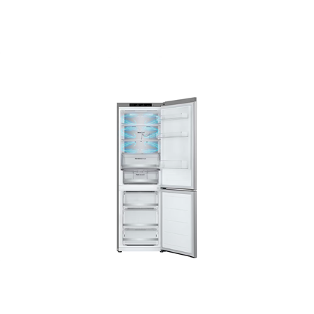 LG Refrigerator | GBV5140DPY | Energy efficiency class D | Free standing | Combi | Height 186 cm | No Frost system | Fridge net capacity 234 L | Freezer net capacity 110 L | Display | 35 dB | Silver