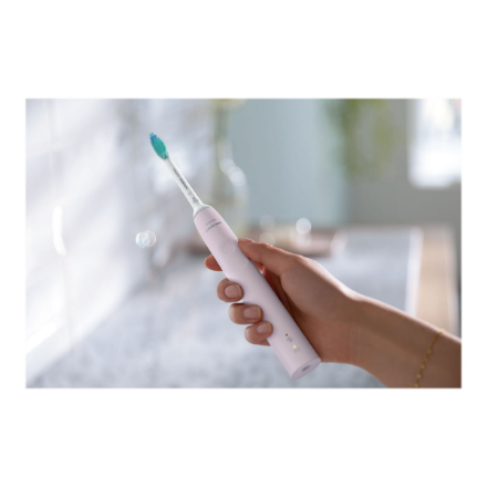 Philips | Sonicare Electric Toothbrush | HX3675/15 | Rechargeable | For adults | Number of brush heads included 2 | Number of teeth brushing modes 1 | Sonic technology | Black/Pink