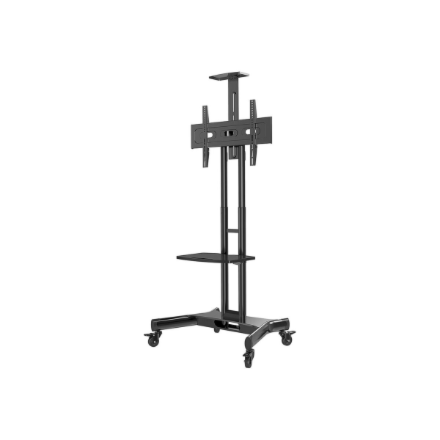 Neomounts Floor stand | NM-M1700BLACK TV trolley | Adjustable Height | 32-75 " | Maximum weight (capacity) 50 kg | Black