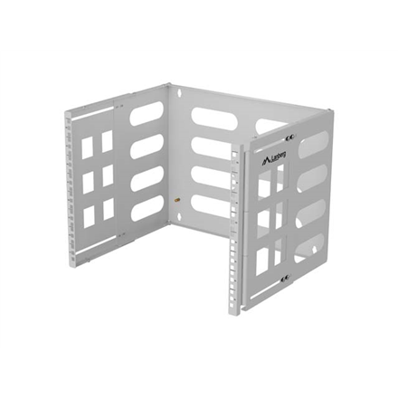 Lanberg Folding Bracket Wall-mount 19" 8U 497x400/240 | FB01-5408-10S | Gray