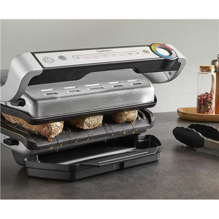 TEFAL Electric Grill | GC718D10 OptiGrill | Electric Grill | 2000 W | Stainless Steel/Black