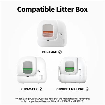 PETKIT | Pura Max 2 Mineral Sand Litter, Green + Magnetic Cat Litter Remover | Green